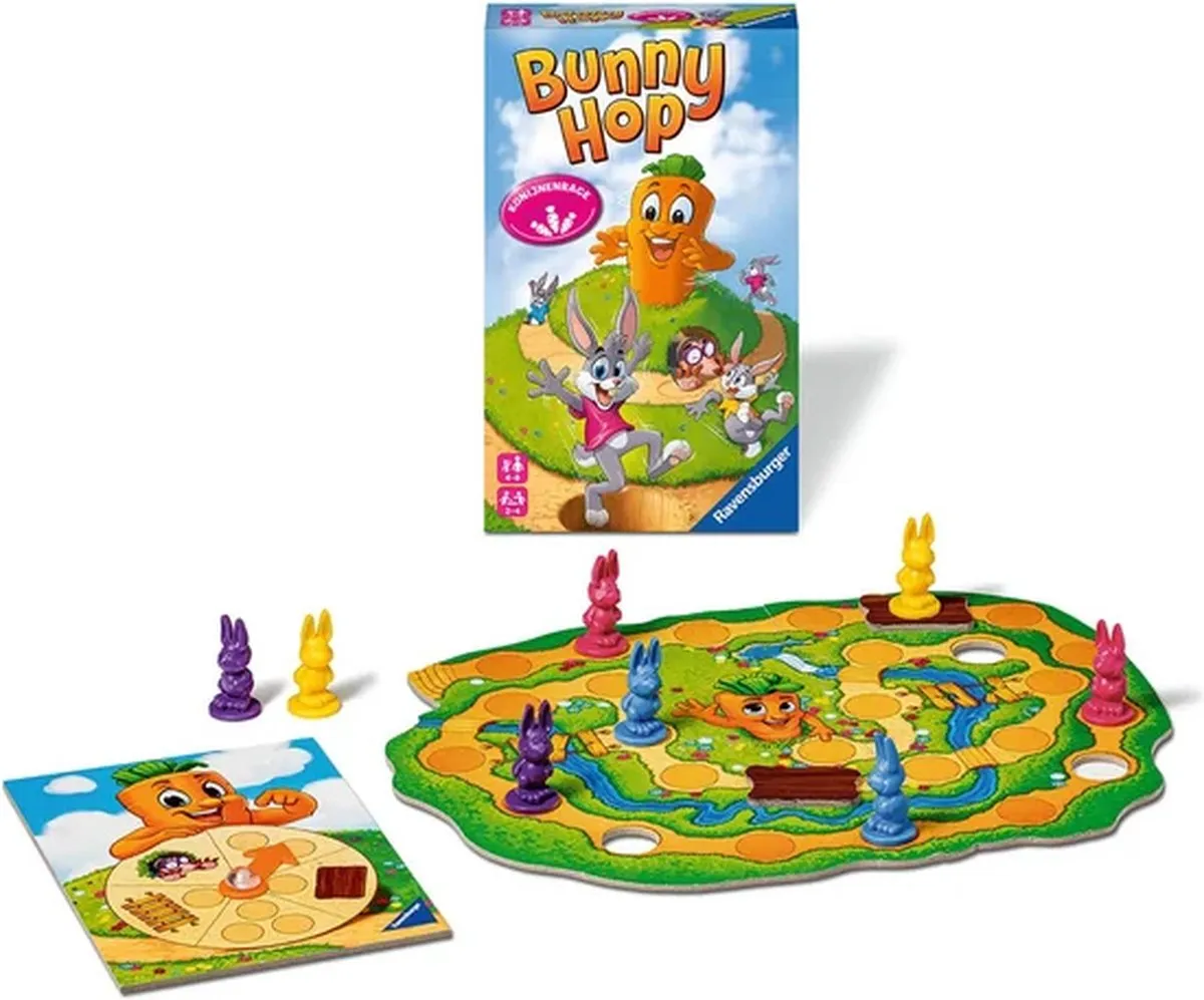 Ravensburger Bunny Hop Pocketspel 209927 - 2-4 Spelers