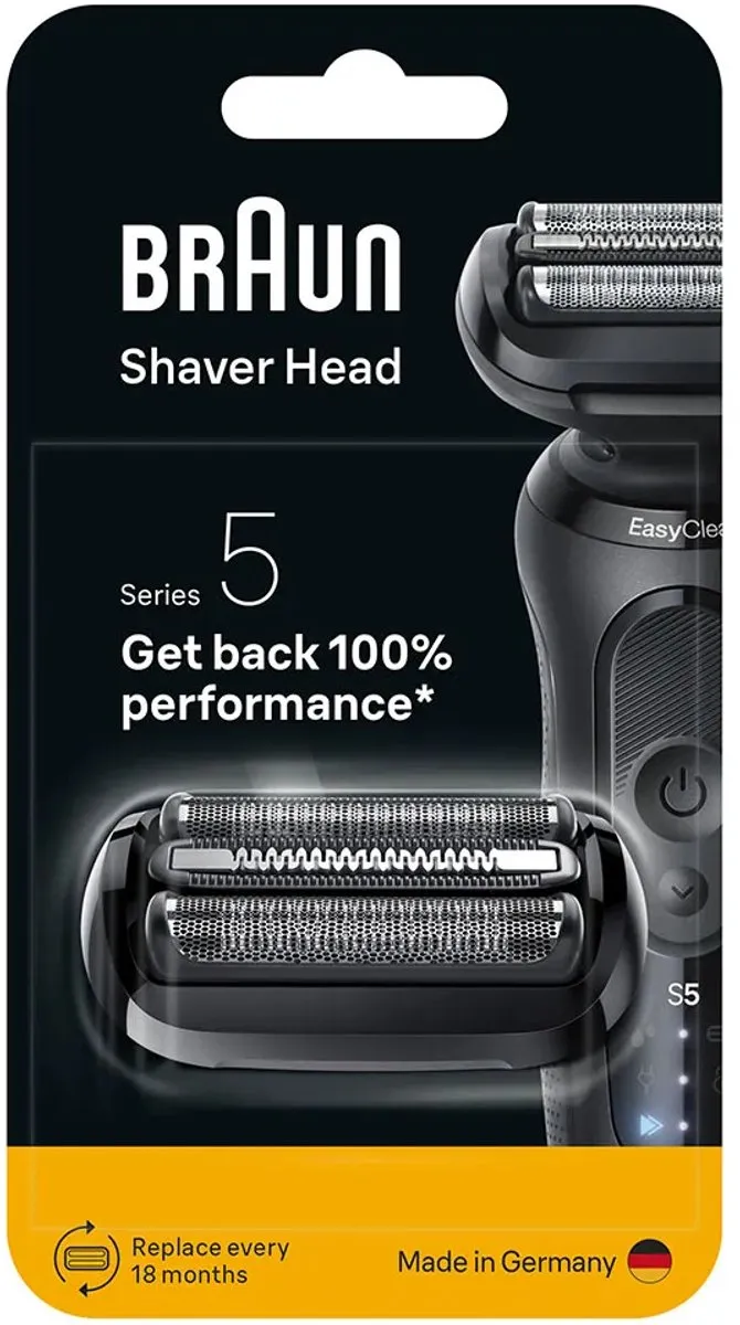 Braun Series 5 54B Scheerkop - Vervangingsmes - Zwart