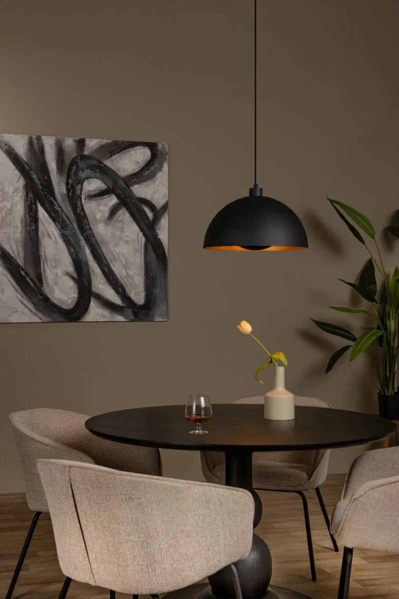 Lucide Siemon Hanglamp Ø40cm - 1xE27 - Zwart