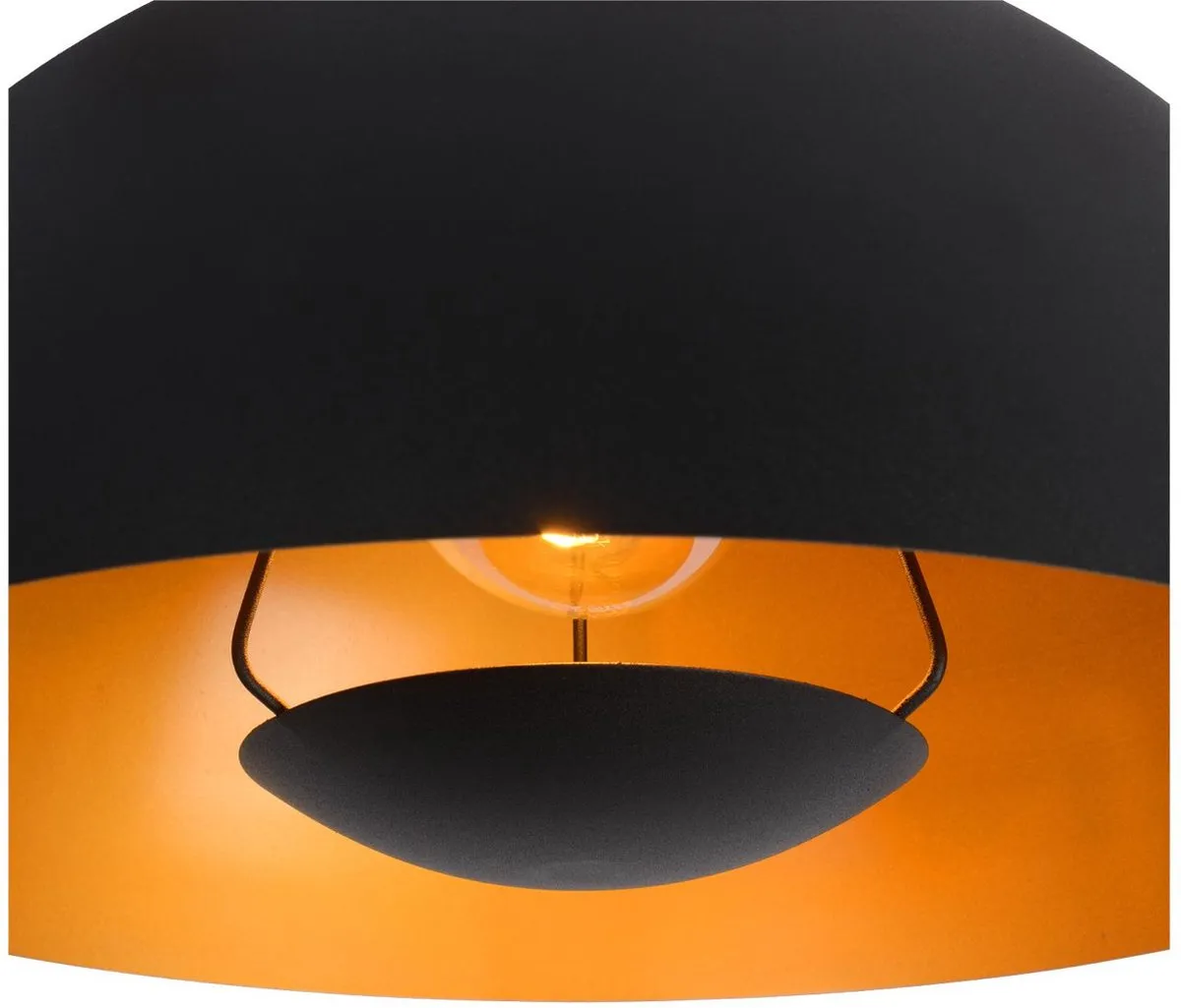 Lucide Siemon Hanglamp Ø40cm - 1xE27 - Zwart
