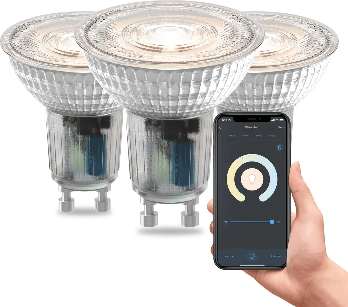 Calex Slimme LED GU10 Set 3 Stuks