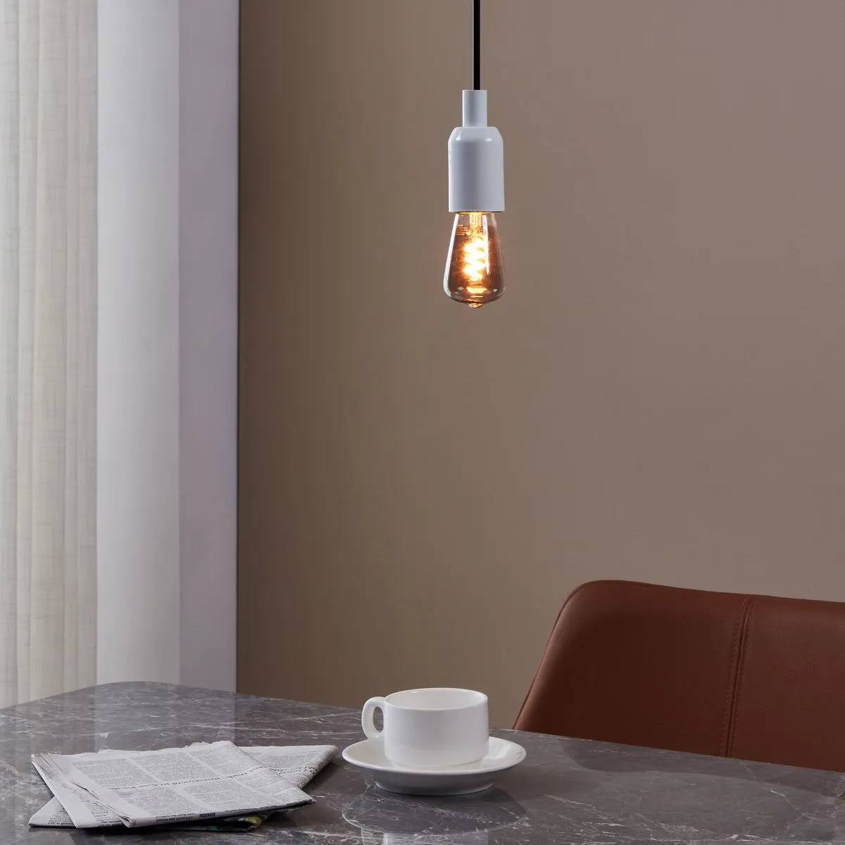 Eglo LED Lamp E27 ST48 Rookglas 4W 2000K - Dimbaar