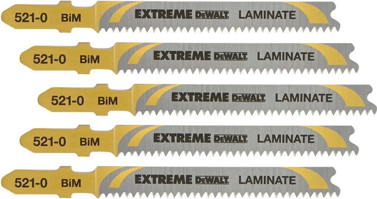 DeWalt DT2080-QZ Decoupeerzaagblad - 5 Stuks - Hout/Laminaat/Aluminium