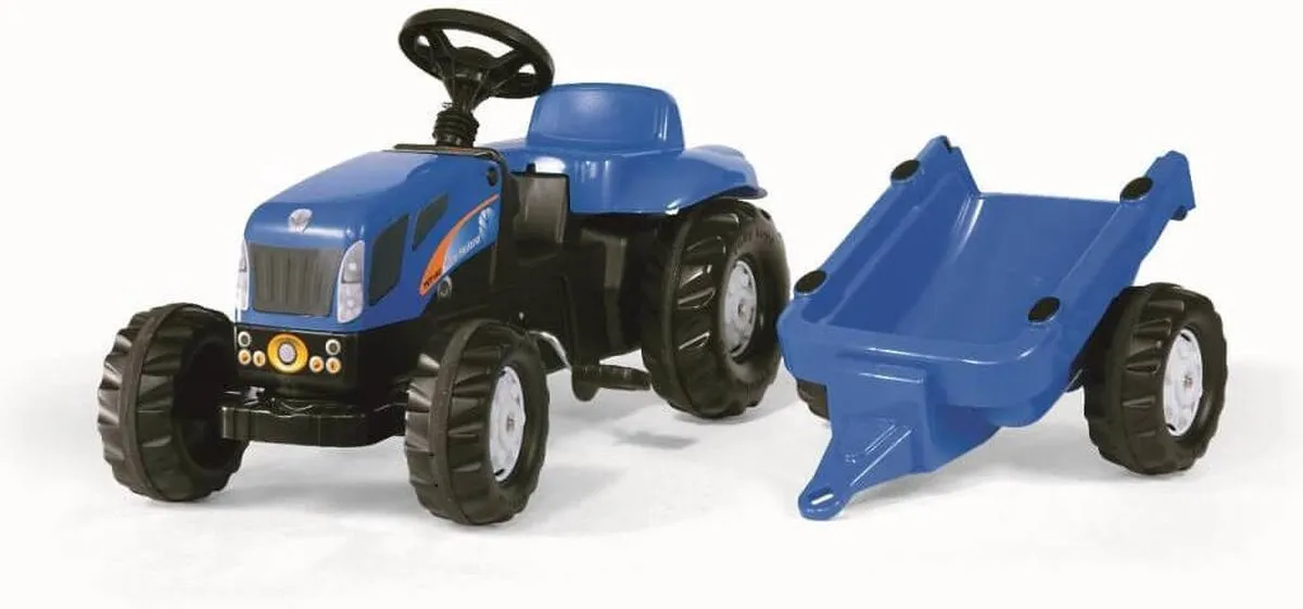 Rolly Toys rollyKid New Holland Traptractor met Aanhangwagen - afbeelding 6 van 6