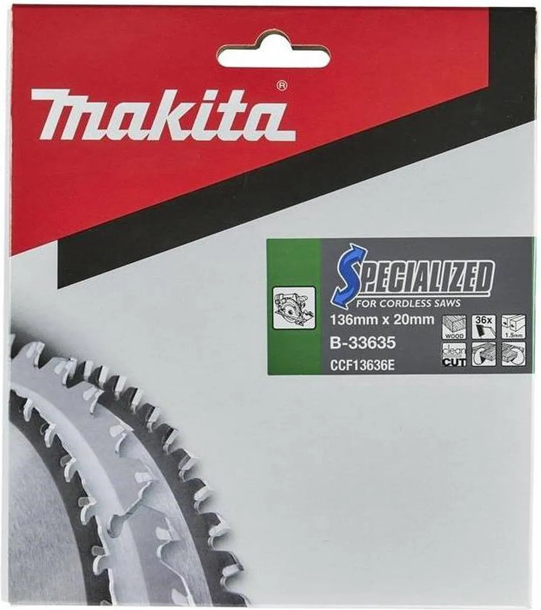 Makita B-33635 Cirkelzaagblad Hout 136mm 36T