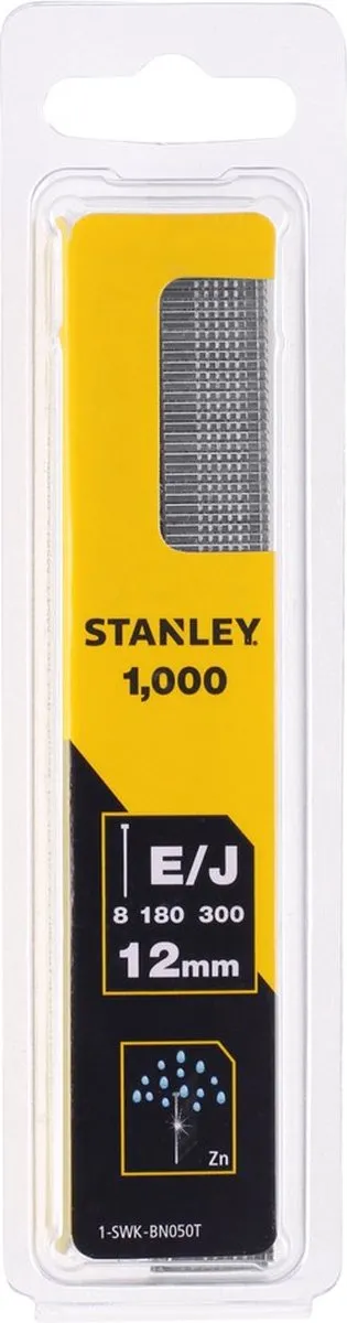 Stanley Nagels Type J 12mm - 1000 Stuks