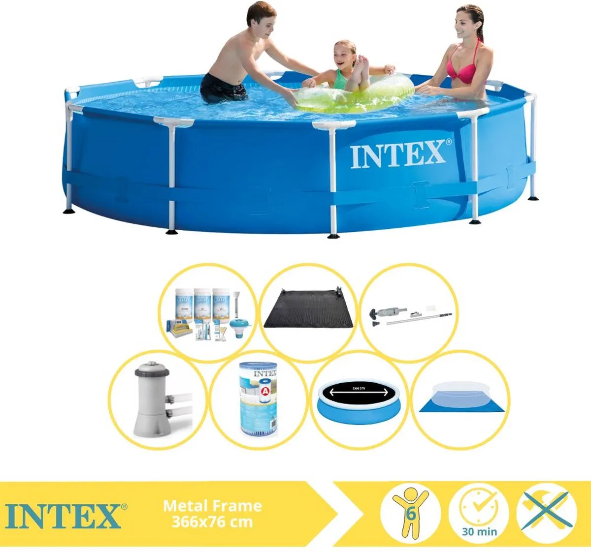 Intex Metal Frame Zwembad 366x76cm