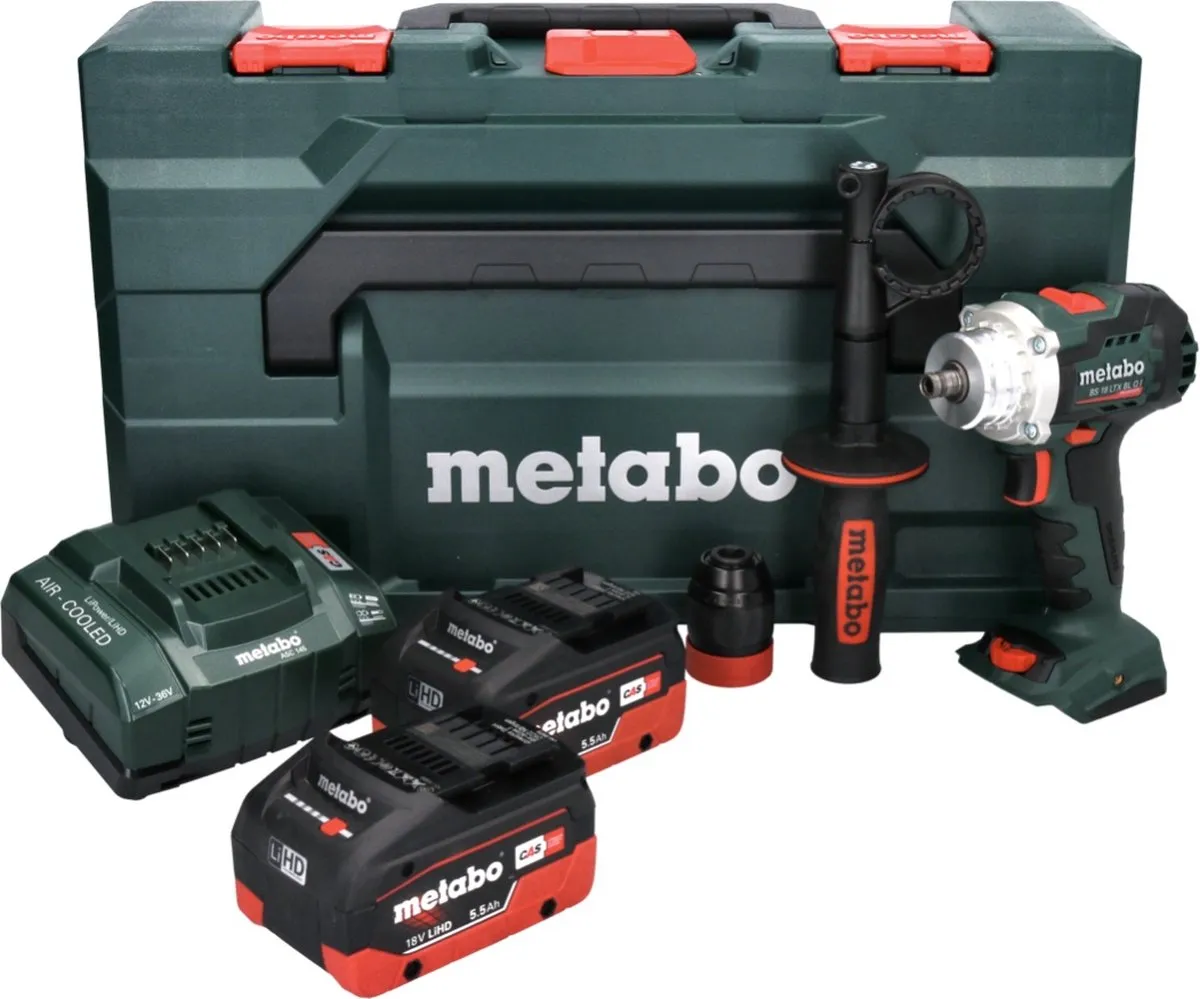 Metabo BS 18 LTX BL I 18V Accuboorschroevendraaier - 2x 5,5Ah - 3 snelheden