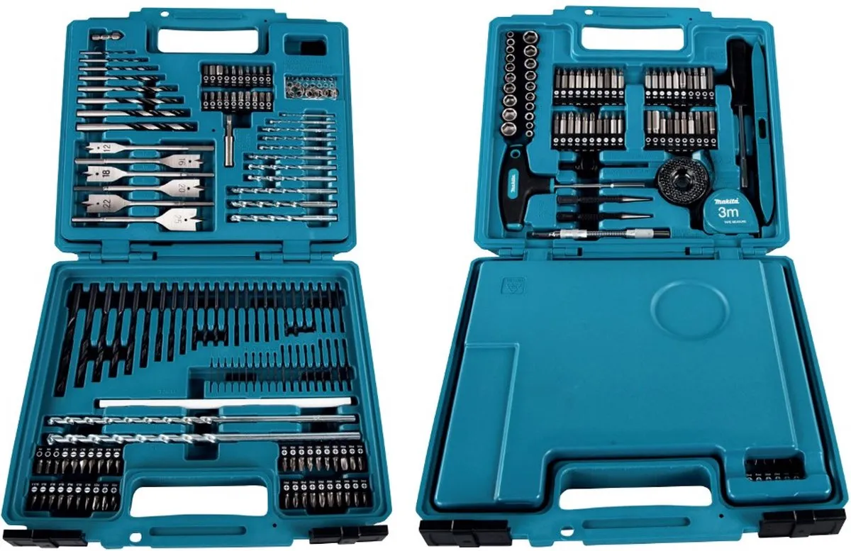 Makita E-06270 Accessoire Set 212-delig - Steen/Hout