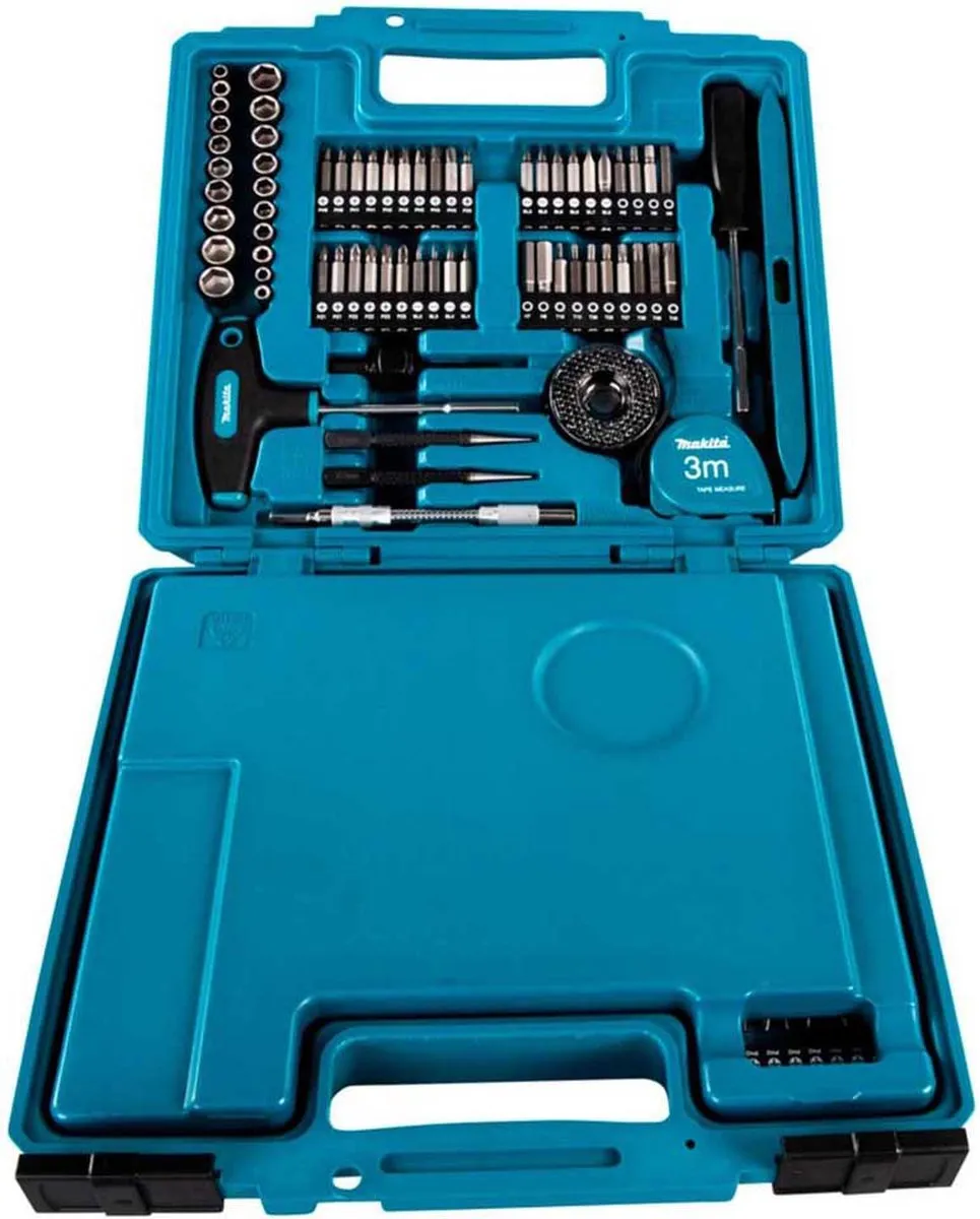 Makita E-06270 Accessoire Set 212-delig - Steen/Hout