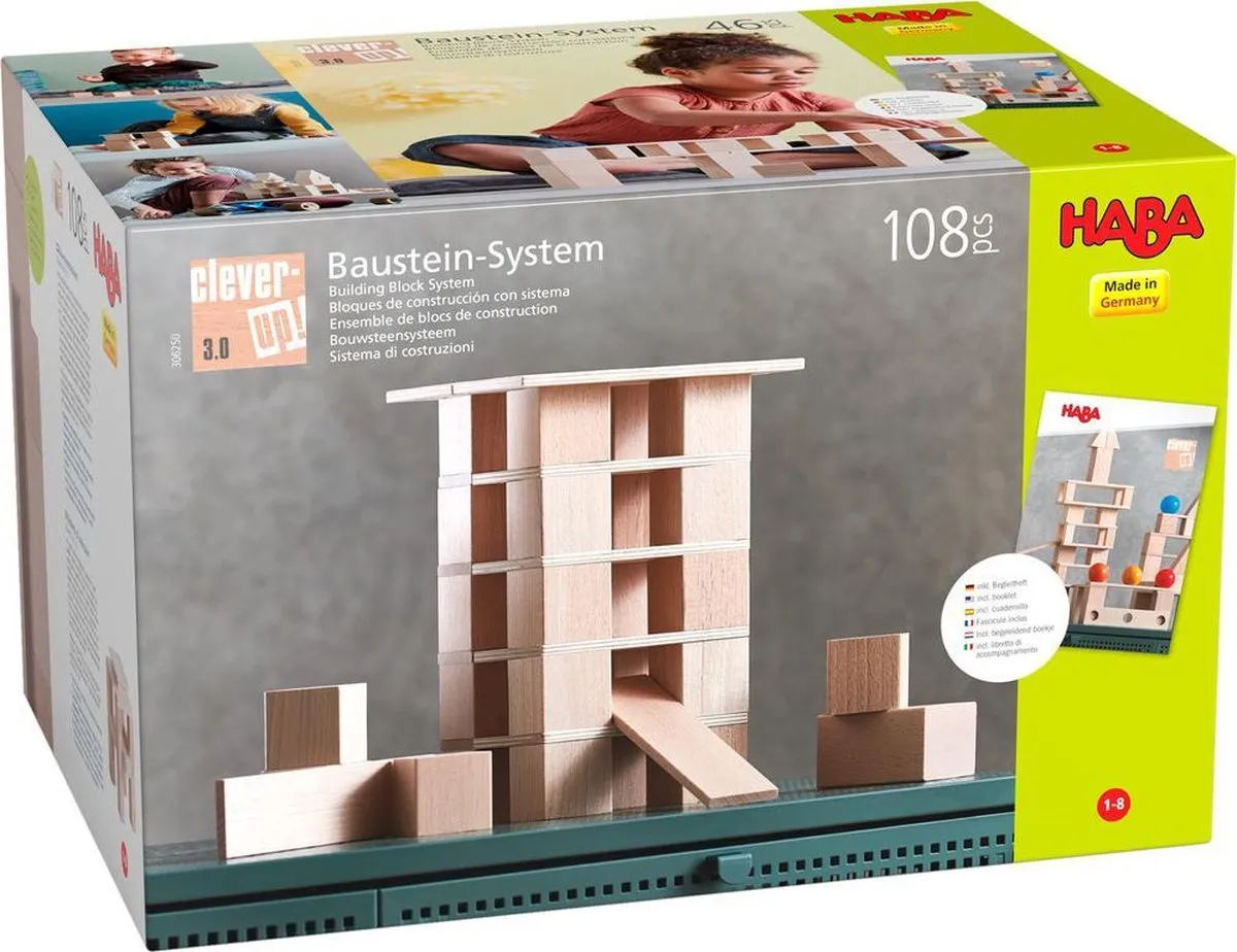 HABA Clever-Up! 3.0 Bouwsteensysteem - 6 Stuks