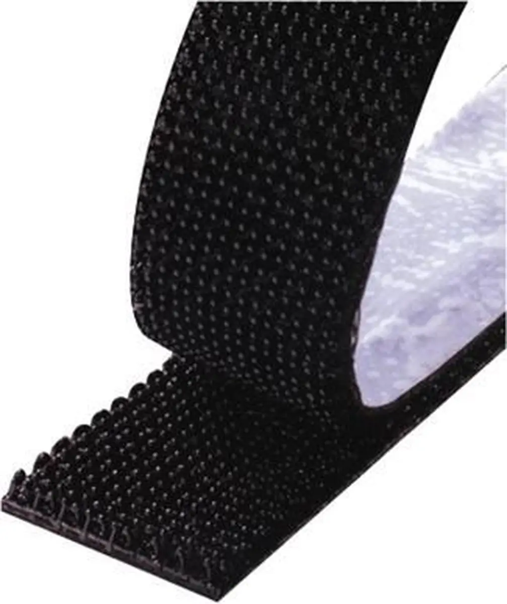 HPX Duo Grip Klikband 25mm x 0,5m - Zwart