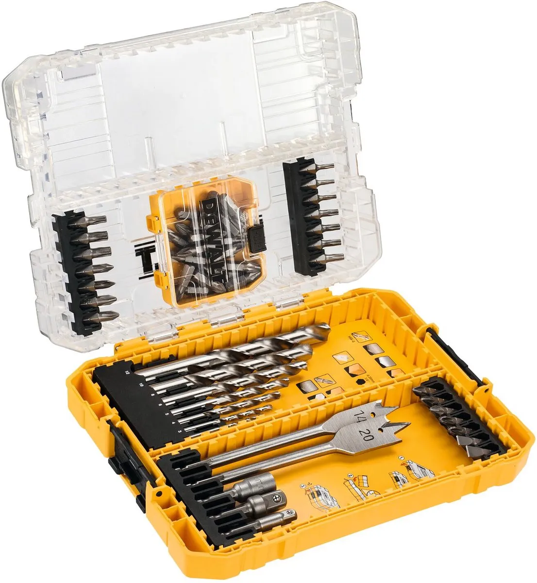 DeWalt DT70757 Schroefbit- en borenset 55-delig