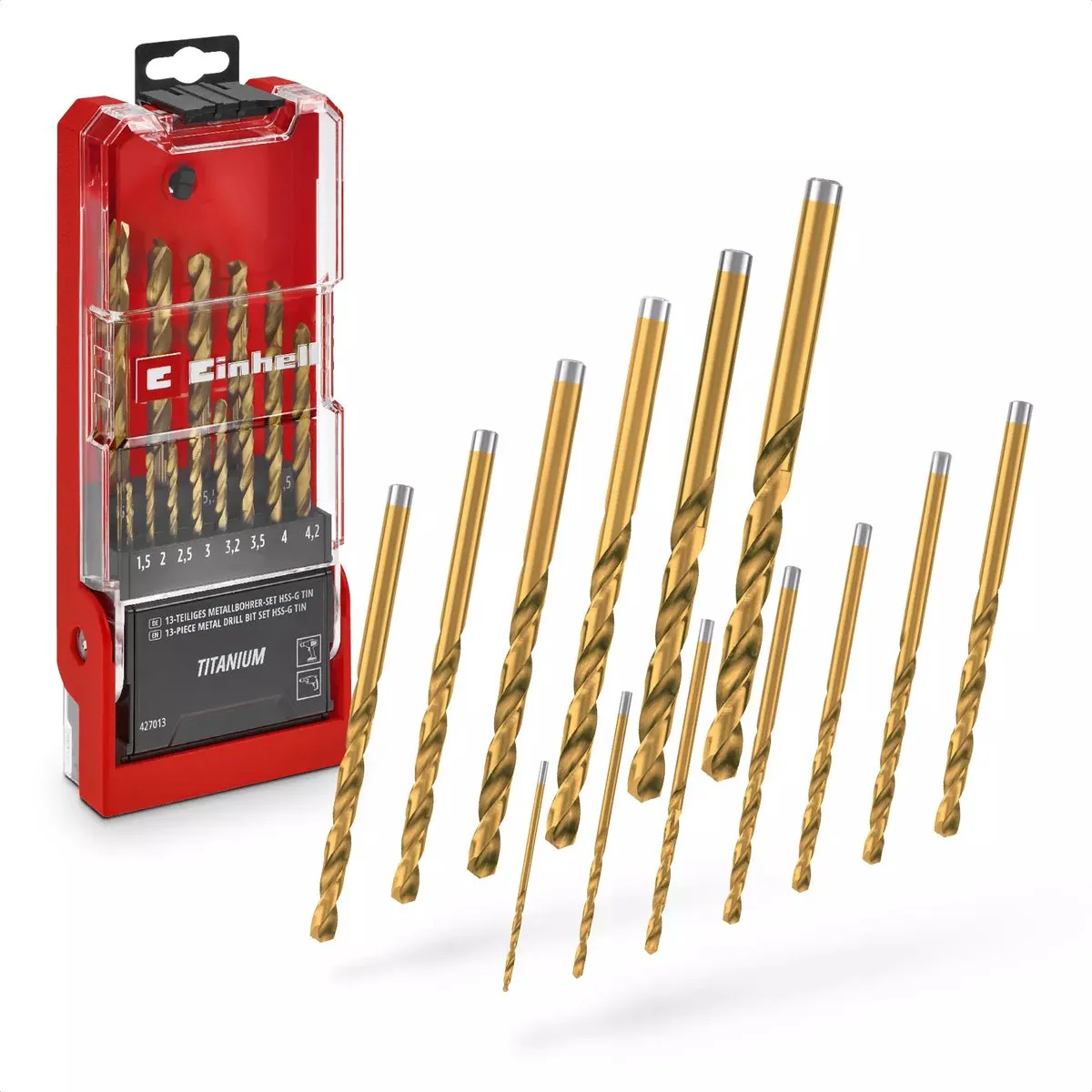 Einhell HSS-G Titanium Metaalboor Set 13-delig