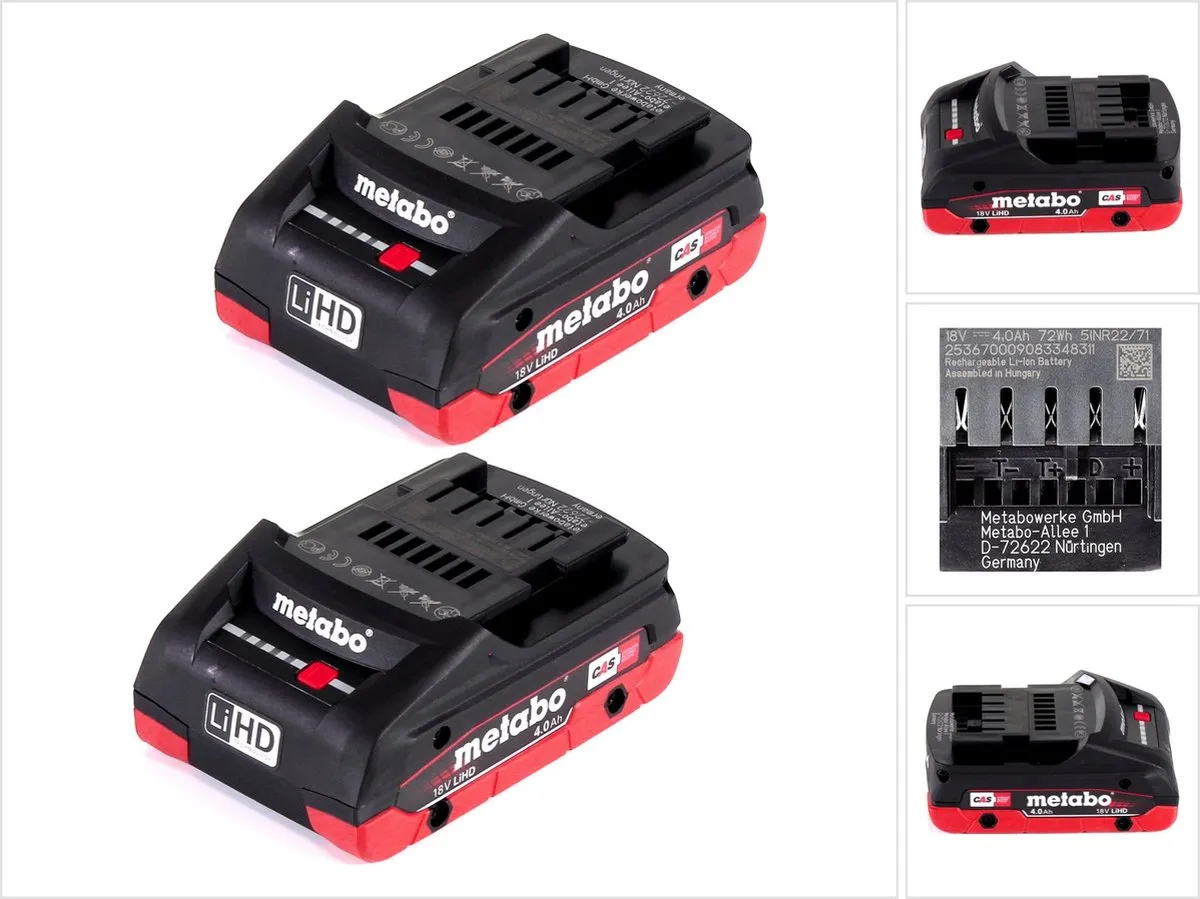 Metabo Accuset 18V 2x LiHD 4,0Ah 625367000