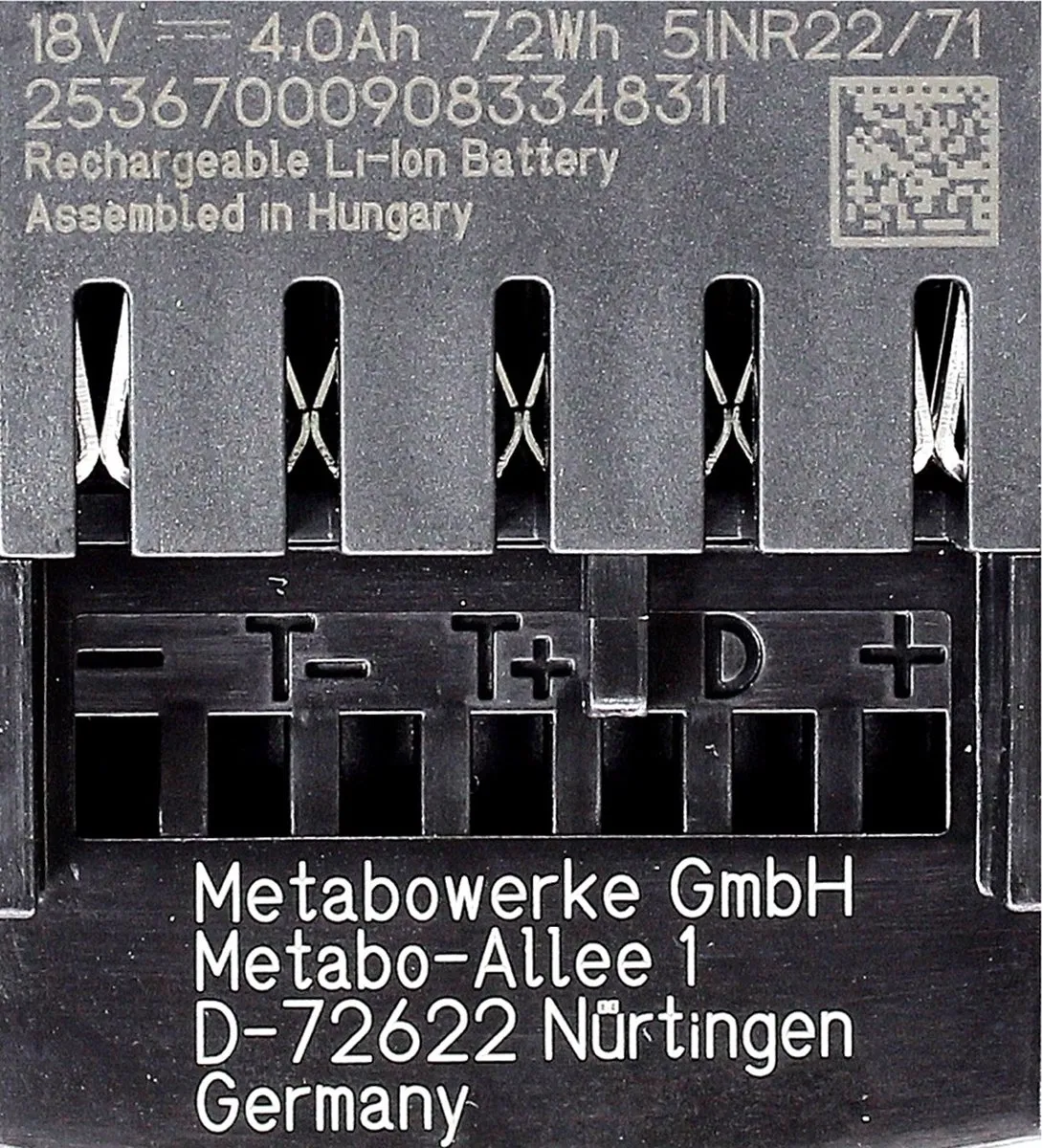Metabo Accuset 18V 2x LiHD 4,0Ah 625367000