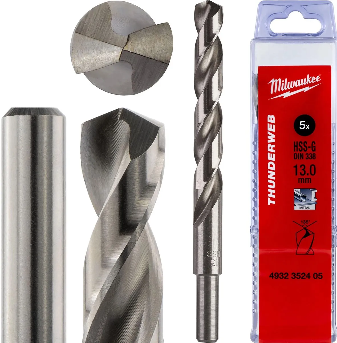 Milwaukee Thunderweb Metaalboren DIN 338 13mm