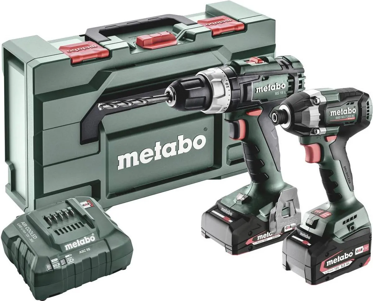 Metabo BSL+SSD200LTBL Accu-schroefboormachine 18V
