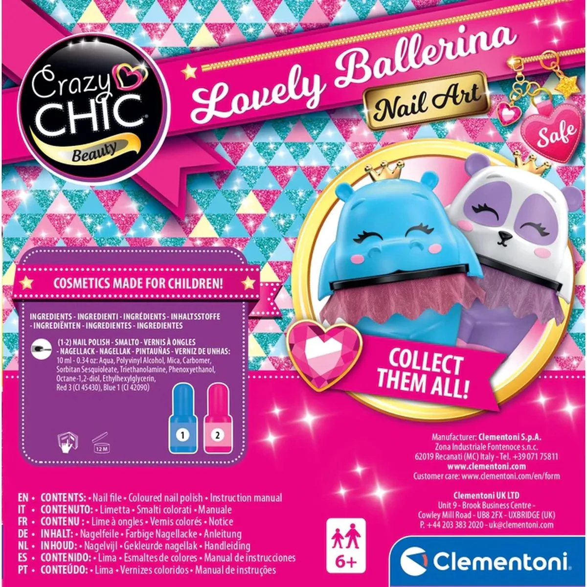Clementoni Crazy Chic 18694 Nagellakset - Meerkleurig