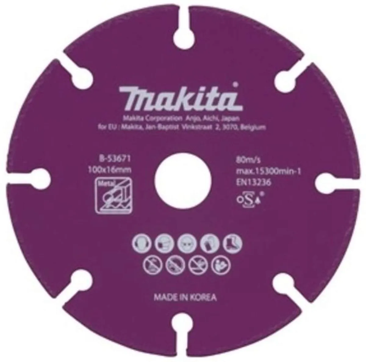 Makita Diamantschijf B-53702 Metaal/Beton 180x22,2mm