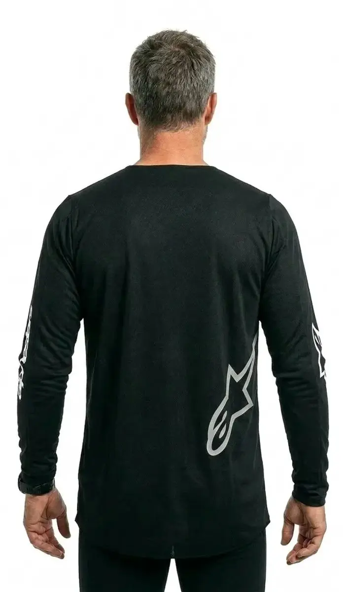 Alpinestars Fluid Jersey - Zwart Zilver S