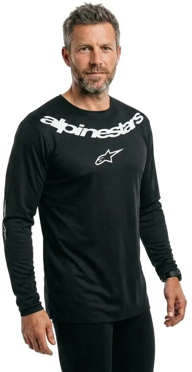 Alpinestars Fluid Jersey - Zwart Zilver S