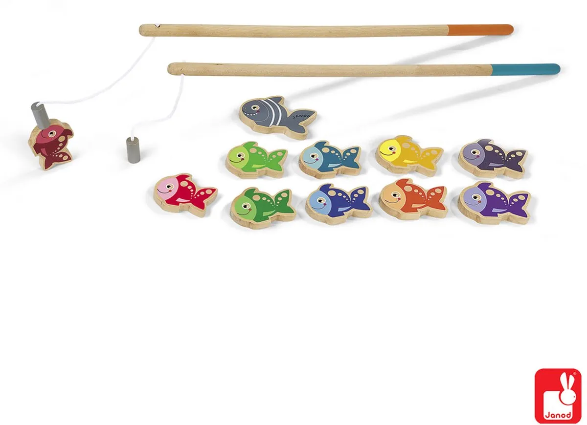 Janod Visspel Laten We Gaan Vissen 3062 - 2 Magneethengels - afbeelding 6 van 6