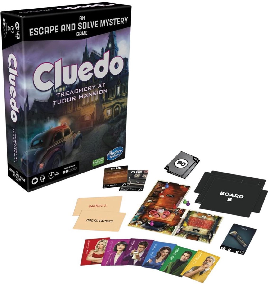 Hasbro spel Cluedo Tudor Mansion 1 tot 6 spelers