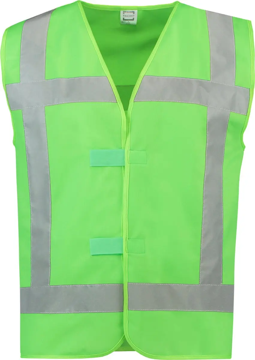 Tricorp Veiligheidsvest 453014 Fluo Limoen Groen - 3XL-4XL - afbeelding 6 van 6