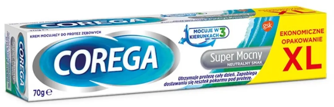 Corega Super Mocny Creme voor Gebitsprotheses - 12 uur