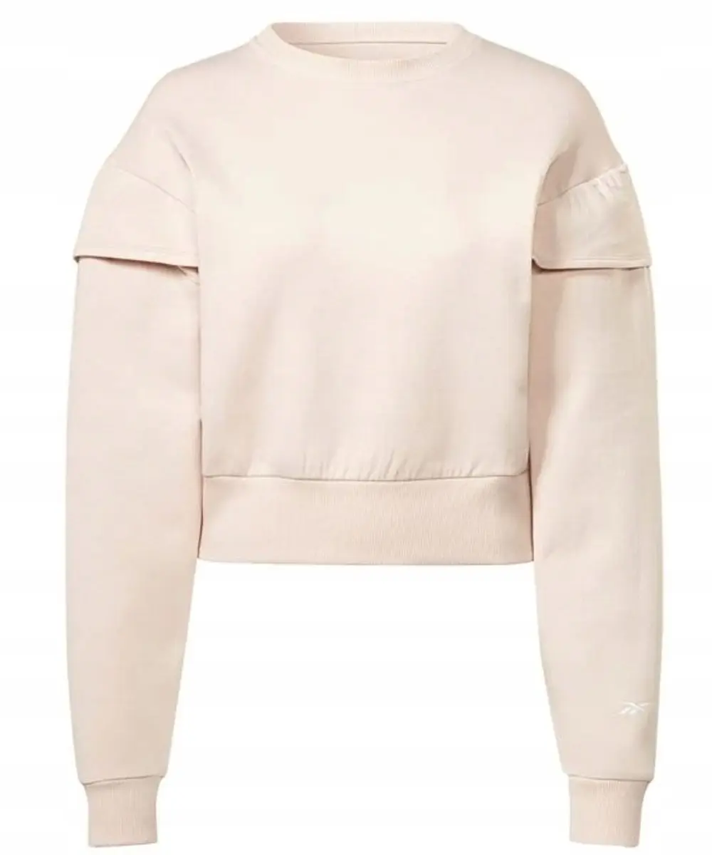 Reebok Dames Sweater Lange Mouw Beige - Maat M