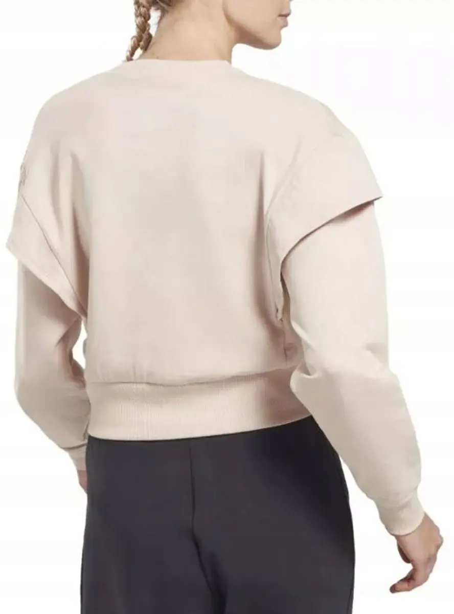 Reebok Dames Sweater Lange Mouw Beige - Maat M