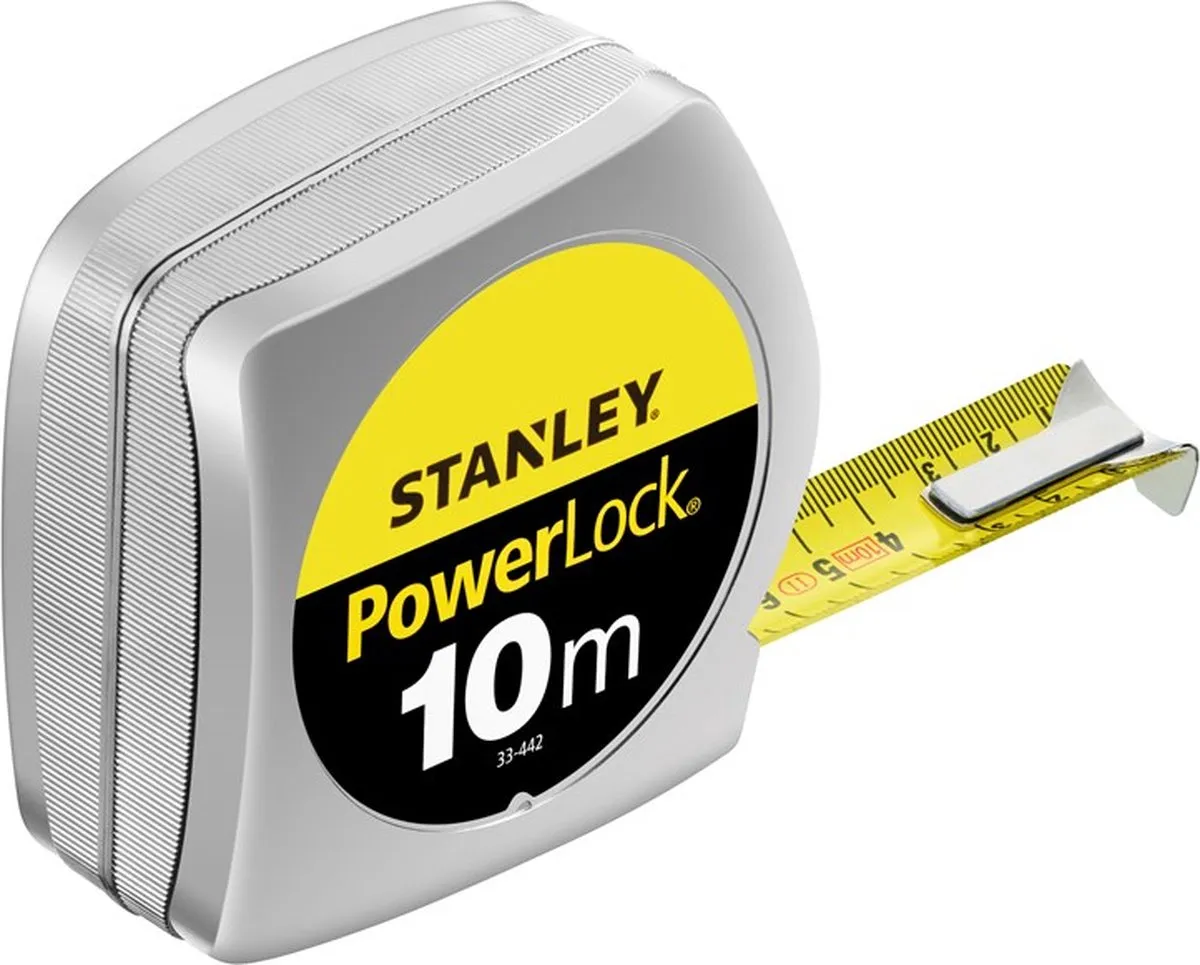Stanley Rolbandmaat Powerlock 10m 25mm - 0-33-442