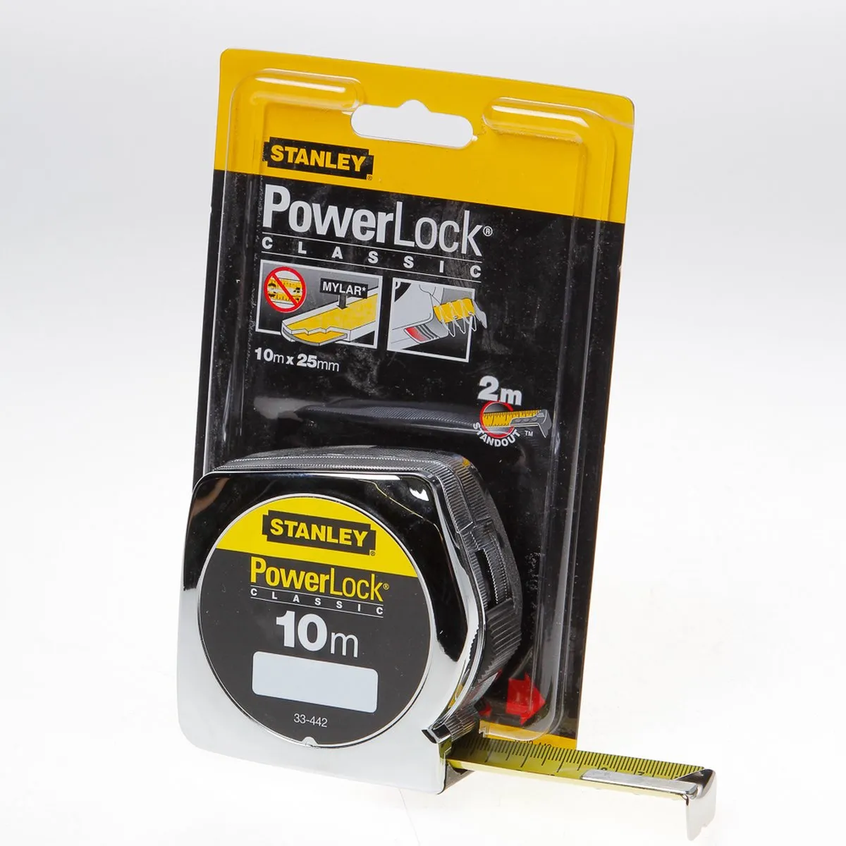 Stanley Rolbandmaat Powerlock 10m 25mm - 0-33-442 - afbeelding 6 van 6