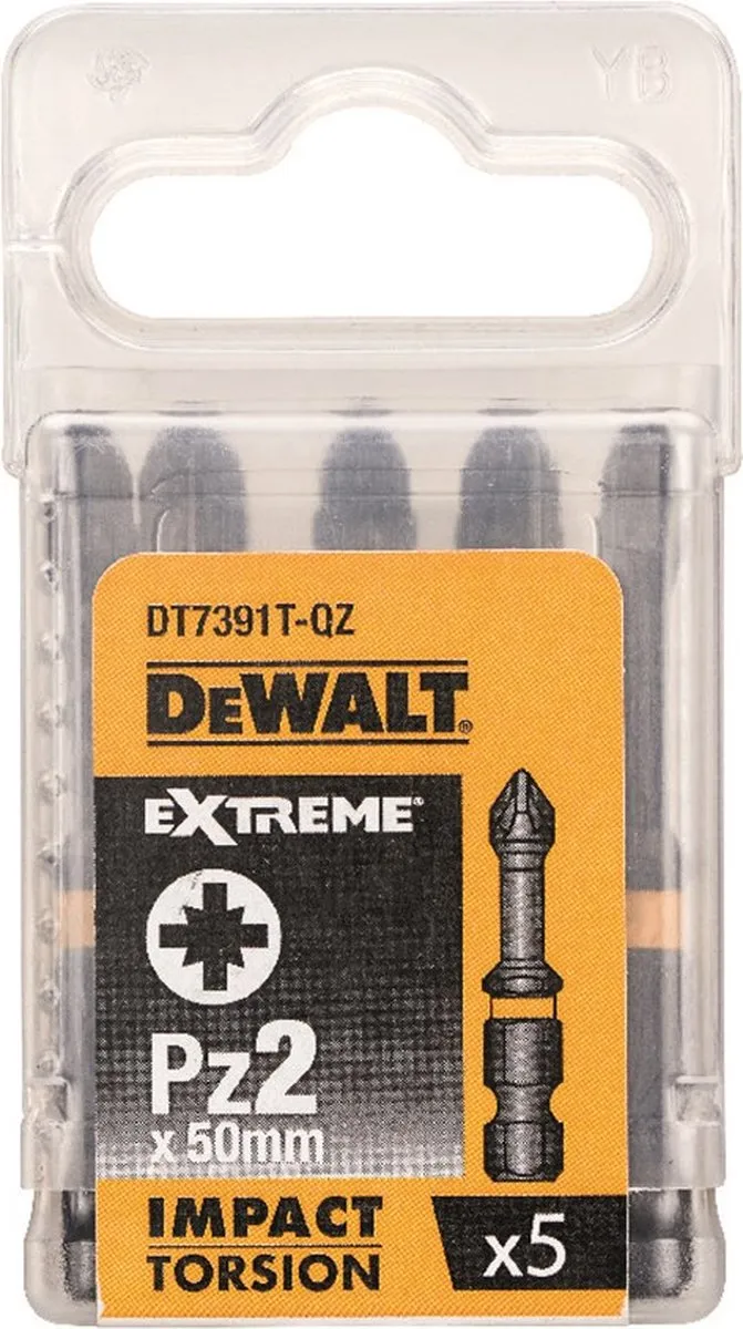 DeWalt DT7391T-QZ PZ2 Schroefbits 50mm - 5 Stuks