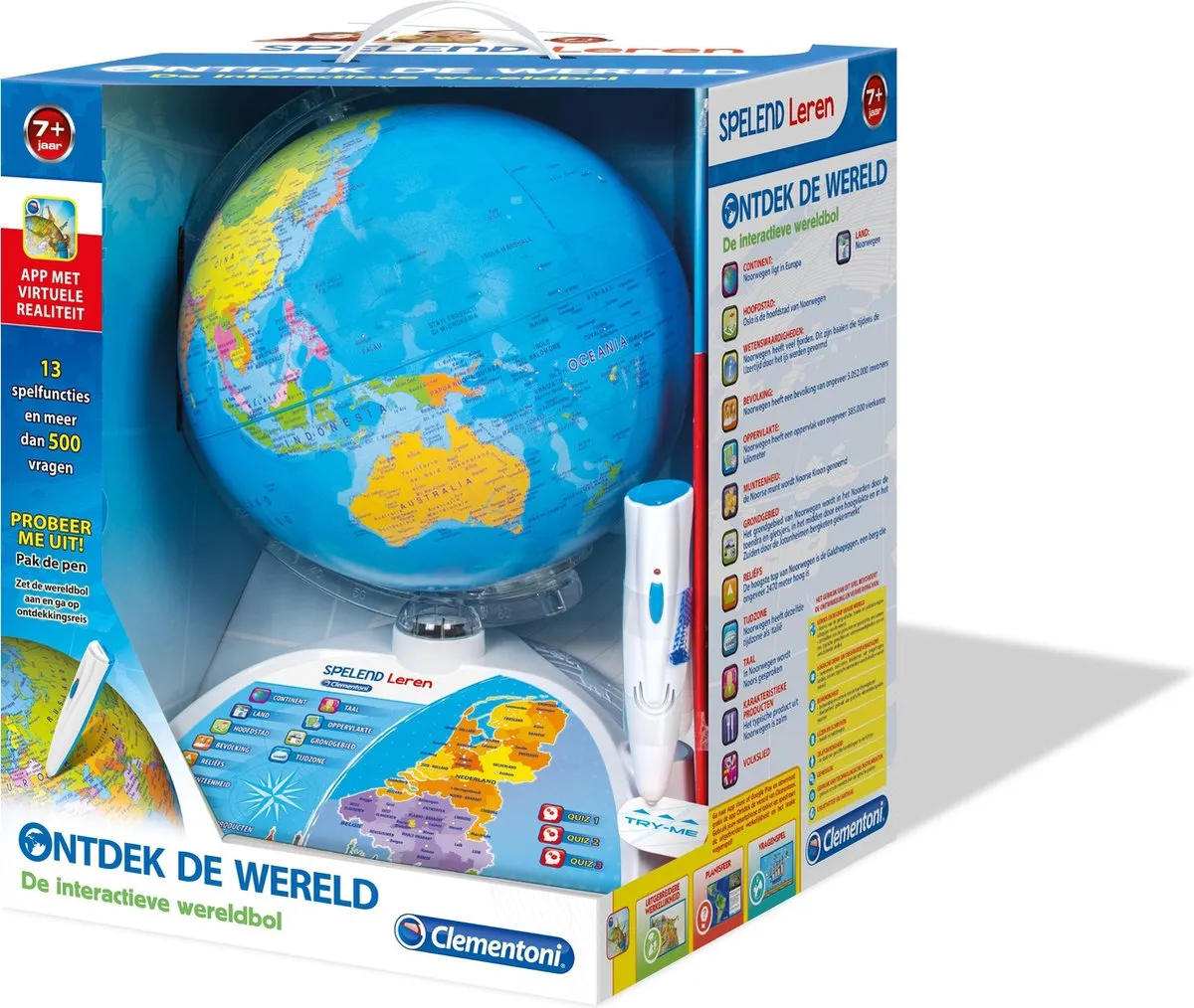 Clementoni Ontdek de Wereld Interactieve Wereldbol 66657