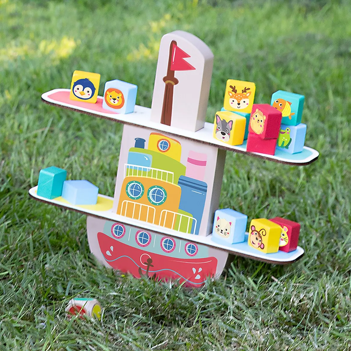SES Creative Houten Balansboot - Complete Set - 2+ Spelers