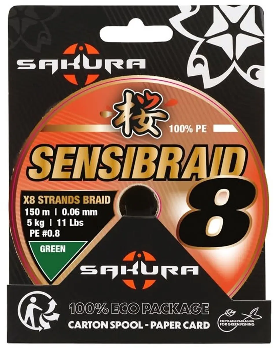 Sakura Sensibraid 8 Green 0.15mm