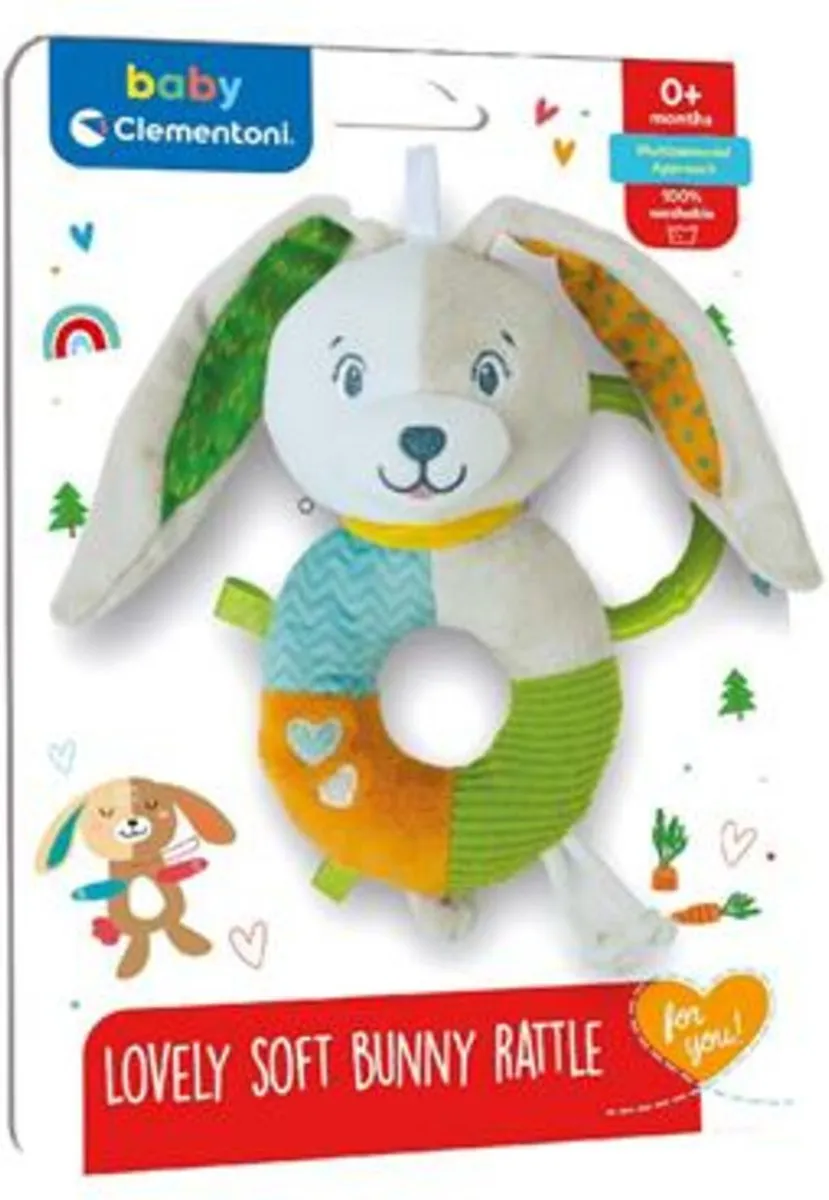 Clementoni Baby Lovely Zachte Rammelaar Bunny