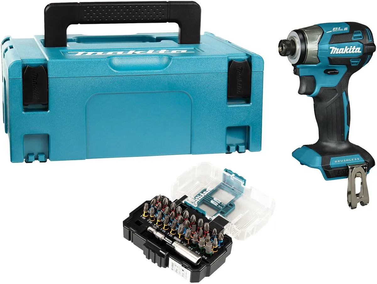 Makita DTD173ZJX1 Accu Slagschroevendraaier 18V - 180Nm - Turquoise/Zwart - afbeelding 6 van 6