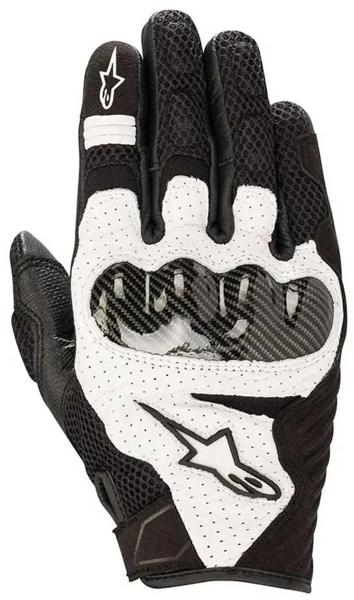 Alpinestars SMX-1 Air V2 Motorfiets Handschoenen - S - Wit/Zwart