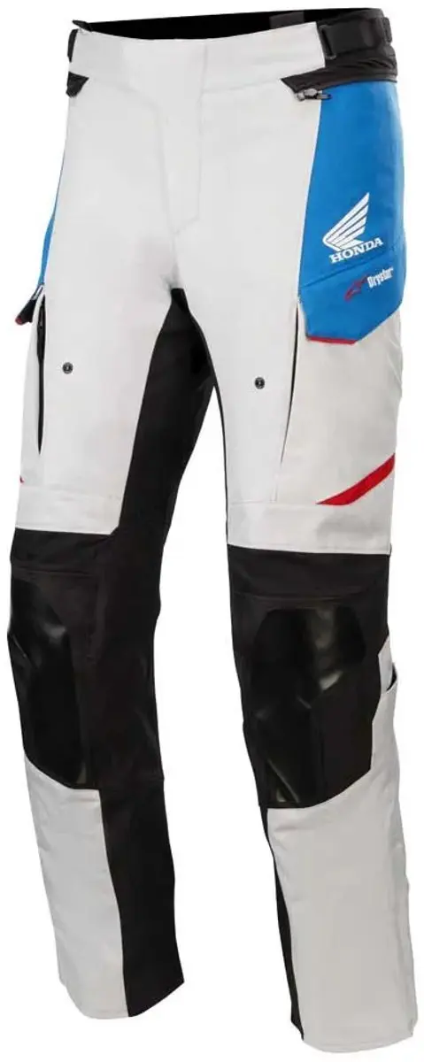 Alpinestars Honda Andes V3 Drystar Broek IJsgrijs/Blauw Helder Rood - Maat M