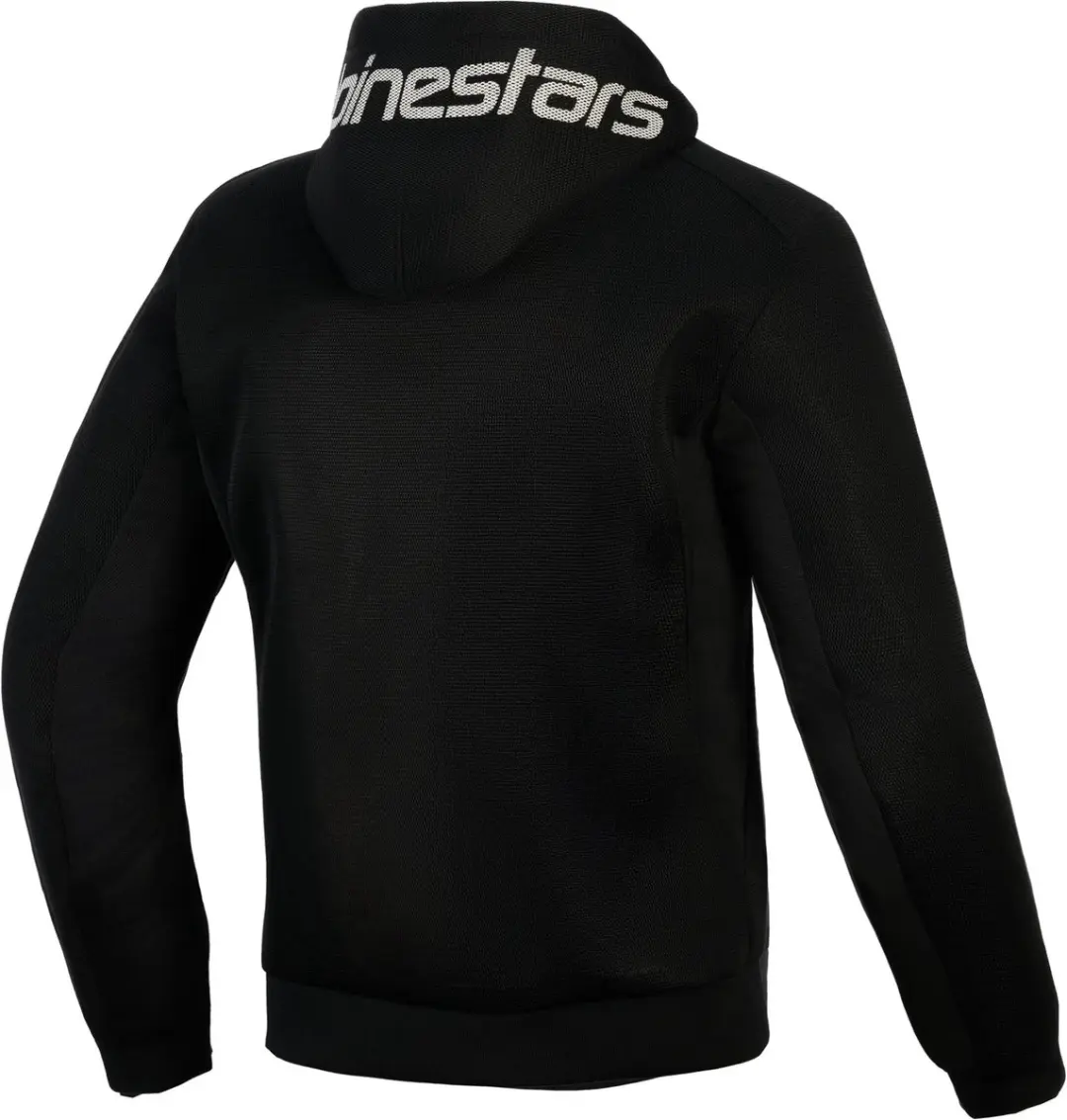 Alpinestars Chrome Superairflow Motorfiets Zip Hoodie - Zwart/Grijs/Wit S