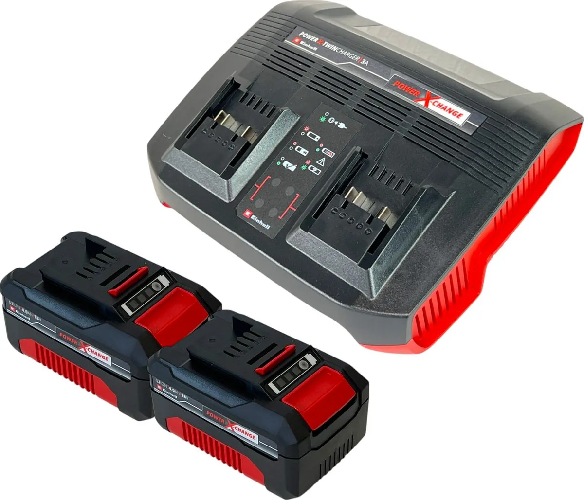Einhell PXC Starter Kit Power X-Change 2x 18V 4.0Ah Accu + 3A Lader
