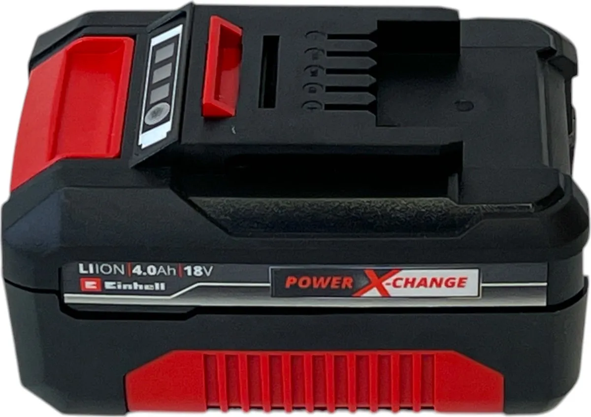 Einhell PXC Starter Kit Power X-Change 2x 18V 4.0Ah Accu + 3A Lader - afbeelding 6 van 6