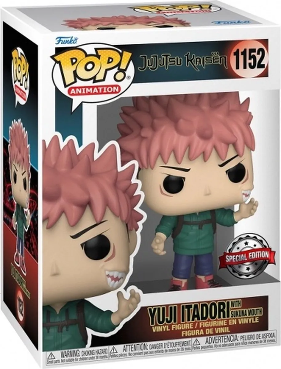 Funko Jujutsu Kaisen POP! Itadori Sukuna 74841 Verzamelfiguur - 9cm - Multicolor