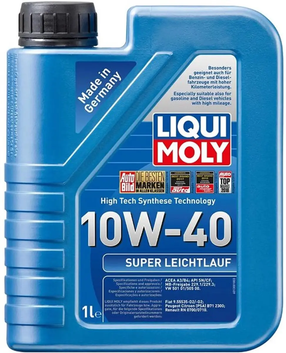 Liqui Moly 10W40 Super Leichtlauf Motorolie A3/B4 - 1L