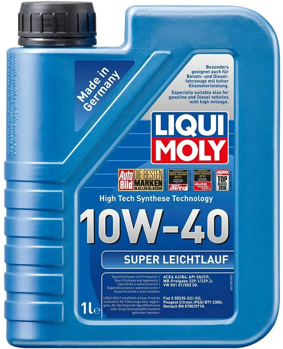 Liqui Moly 10W40 Super Leichtlauf Motorolie A3/B4