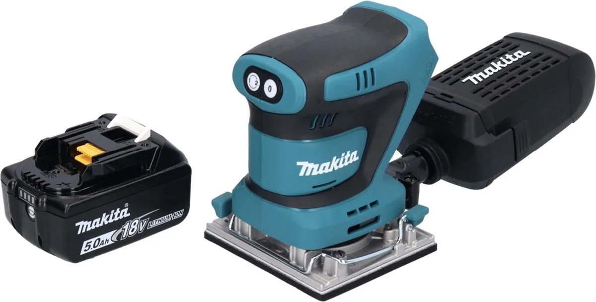 Makita DBO 482 T1 Vlakschuurmachine 18V - 112x102mm - 5.0Ah