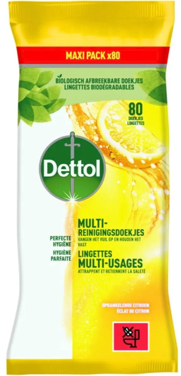 Dettol Multi Reinigingsdoekjes Citrus